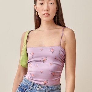 Reformation Lucrezia Silk top